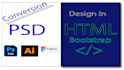 convert PSD, ai, figma to HTML by bootstraps