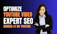do your youtube video SEO and channel growth