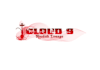 design build up modern cloud hookah logo