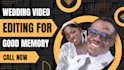 do cinematic wedding video editing and color grading