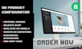 develop 3d product configurator with webgl, threejs, react three fiber