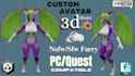 create custom vrchat avatar 3d model vtuber furry avatar anime 3d avatar