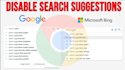 remove negative search suggestions in google and bing