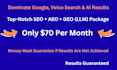 do generative engine optimization and aeo of your website