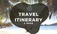 plan and create your personalized travel itinerary