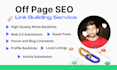 do off page SEO link building with high quality niche dofollow backlinks service