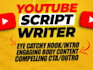 professional youtube  video script expert