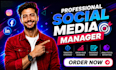 be your professional social media marketing manager and social media manager