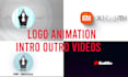 create a custom logo animation and 3d intro video