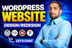 build or rebuild wordpress, design or redesign wordpress, fix revamp wordpress