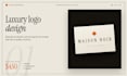design a luxury logo with a bespoke wordmark for your premium brand