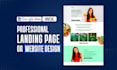design a professional landing page or business website using wix or google sites