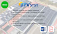 design solar pv systems on pvsyst with simulation report