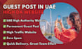 do 10 SEO guest post on high da website with dofollow permanent backlink in uae