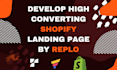 convert your figma to shopify using replo, instant,
