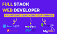 be your full stack web developer including mern, mean, and dot net