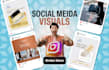 do facebook posts and instagram posts designs