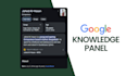 create google knowledge panel or graph for your credibility