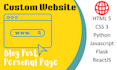 design a website using python and flask