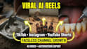 create viral ai videos for tiktok automation for faceless channels