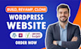 design a responsive wordpress website in 24 hours