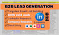 do b2b lead generation by using linkedin
