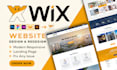 build wix website, redesign wix website, or wix website design