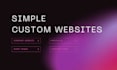create a custom portfolio or business webpage