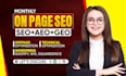 do onpage SEO GEO aeo service for wordpress shopify wix squarespace website