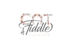 design splendid sophisticated cat and fiddle flowers logo