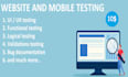test your website and mobile applications