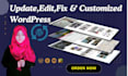 update, fix, customize, and set up your wordpress site