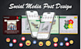 design engaging social media posts and instagram carousel ad graphics
