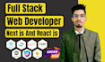 develop full stack application using next js and react js as a next js developer