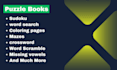 create custom word search , puzzle books