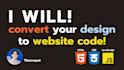 convert design to website