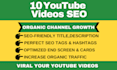 optimize 10 youtube videos using video SEO expertise