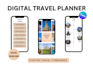 create a custom digital travel itinerary canva templates