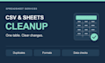 clean and deduplicate your CSV or google sheets data