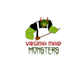 design spotless maid monsters cartoon logo