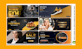 design stunning website header, banner, slider and hero section