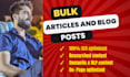 write monthly bulk articles and blog posts with images
