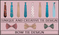 do unique and creative tie and bow tie design