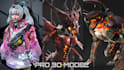 do any 3d character and props for games