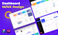 design dashboard, web app, admin panel UI UX design in figma