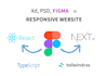 convert your xd figma design to react js next js or html CSS responsive website