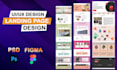 design landing page, website landing page, UI UX landing page in figma