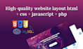create responsive websites in html css javascript