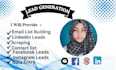 do data entry, lead generation and data scraping