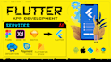 develop flutter apps for android, ios and web